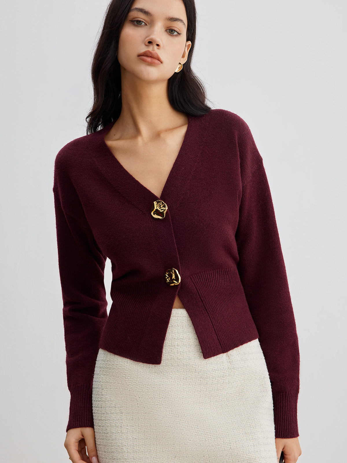 Serena™ | Cardigan Métallique Chic