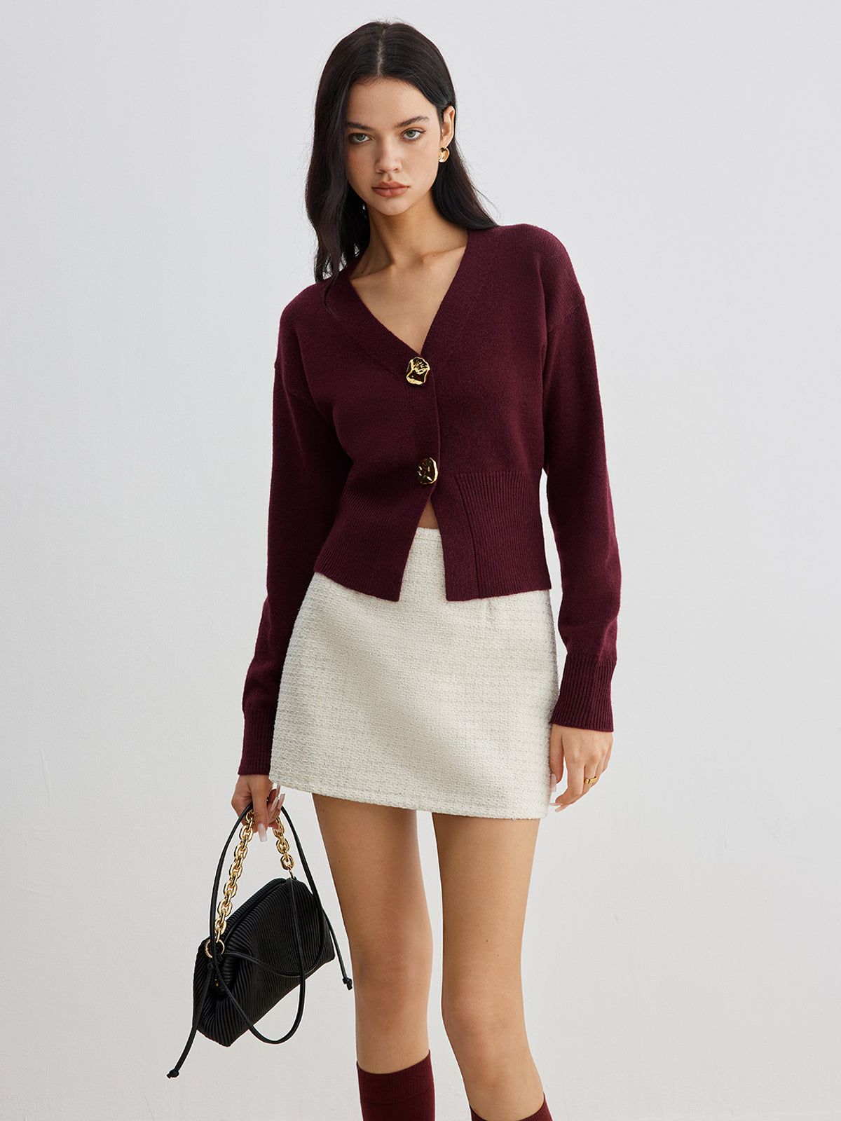 Serena™ | Cardigan Métallique Chic
