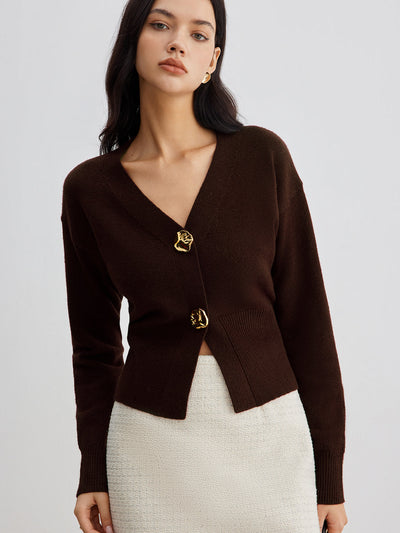 Serena™ | Cardigan Métallique Chic