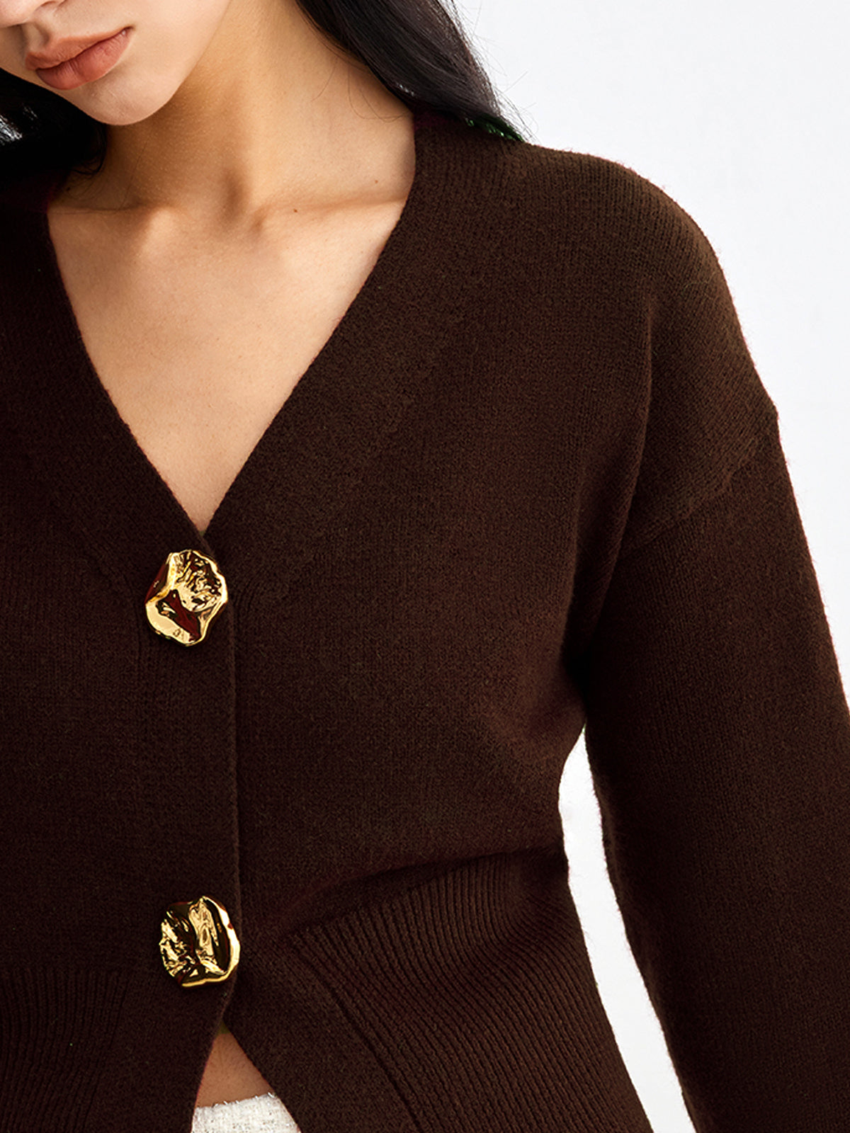 Serena™ | Cardigan Métallique Chic