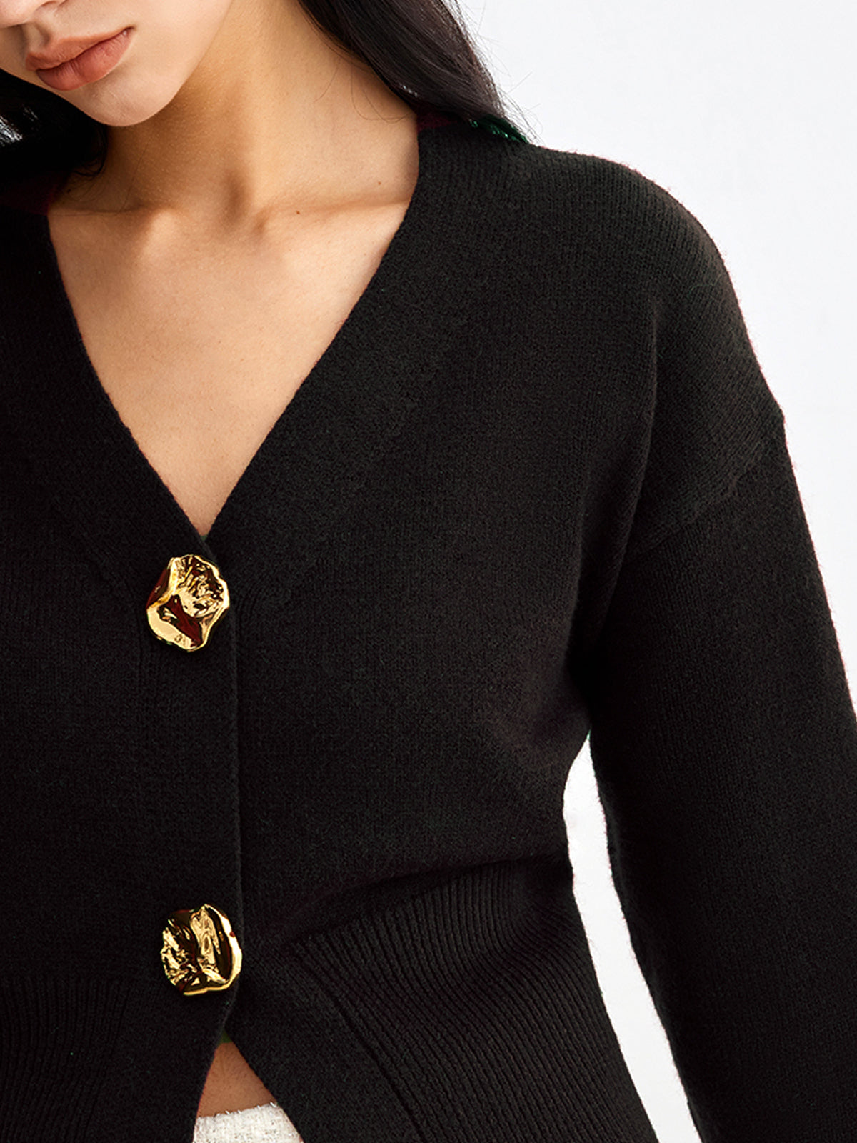 Serena™ | Cardigan Métallique Chic