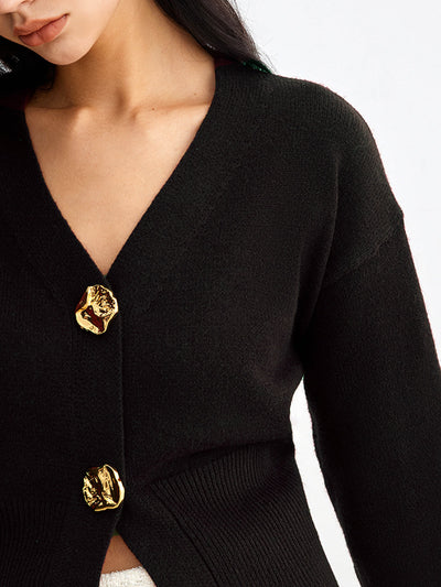 Serena™ | Cardigan Métallique Chic