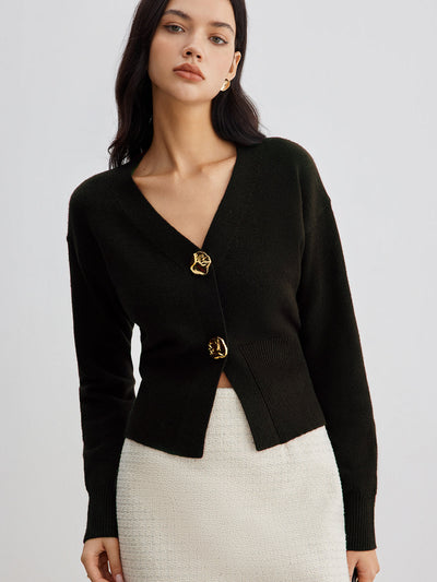 Serena™ | Cardigan Métallique Chic