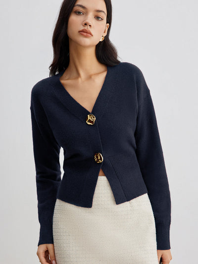 Serena™ | Cardigan Métallique Chic